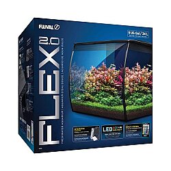 Fluval Flex 2.0 Akvaryum 34 Lt. 35x33x33 Cm. - Fluval