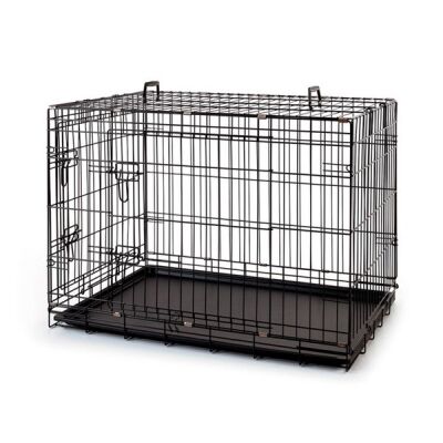 Katlanabilir Metal Kedi ve Köpek Taşıma Kafesi 91x60x70 cm - 1