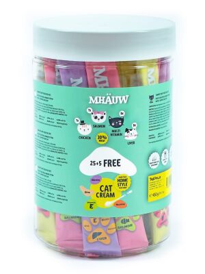 Mhauw 4in1 Karışık Kedi Ödül Maması 30x15 Gr Kutu - 1