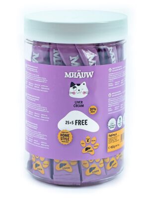 Mhauw Ciğerli Kedi Ödül Maması 30x15 Gr Kutu - 1