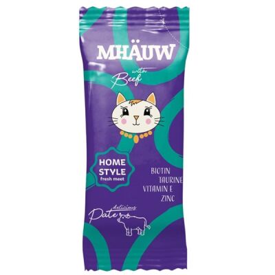 Mhauw Pouch Pate Beef Kedi Yaş Maması 80 Gr - 1