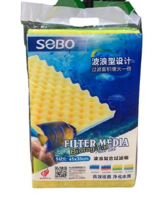 Sobo Keçe Sünger Çift Taraflı Oluklu Sünger 45x30x4 - 1