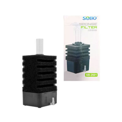 Sobo SB-2601 Köşe Dikdörtgen Akvaryum Pipo Filtre - 1